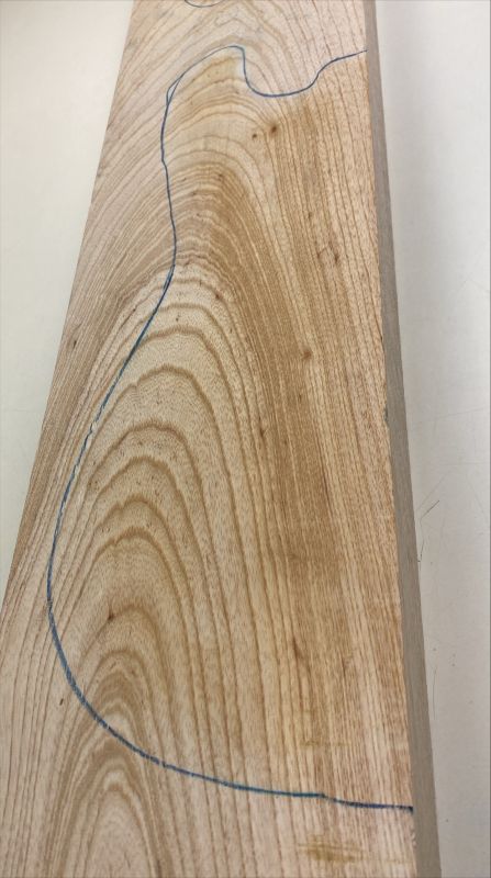 Body Sumpfesche, 2-tlg. grainmatched, Einzelstück #191